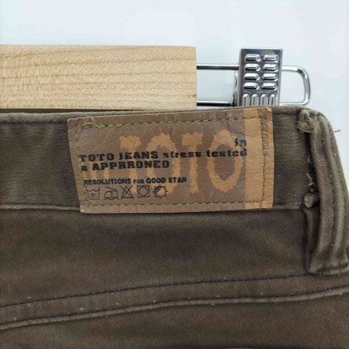IN TOTO JEANS 革パッチ ベルボトムパンツ Y2K レディース 25