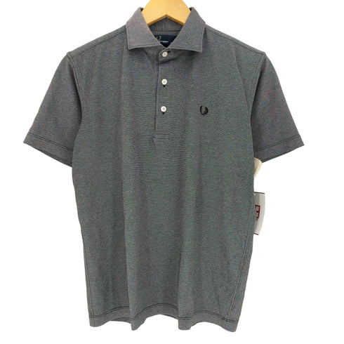 フレッドペリー FRED PERRY ロゴ刺繍 コットンポリ 鹿の子 半袖ポロシャツ メンズ import:L