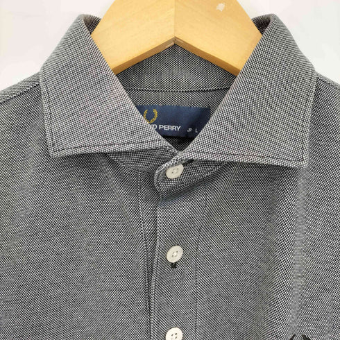 フレッドペリー FRED PERRY ロゴ刺繍 コットンポリ 鹿の子 半袖ポロシャツ メンズ import:L
