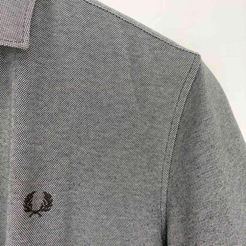 フレッドペリー FRED PERRY ロゴ刺繍 コットンポリ 鹿の子 半袖ポロシャツ メンズ import:L