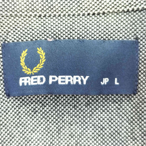 フレッドペリー FRED PERRY ロゴ刺繍 コットンポリ 鹿の子 半袖ポロシャツ メンズ import:L