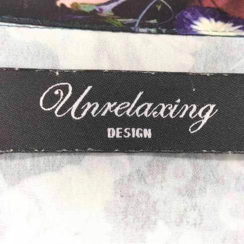 アンリラクシング unrelaxing フラワープリント オープンカラーシャツ メンズ