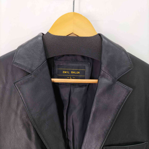 EMIL BALOR 羊革 ラムレザー 総裏 2B テーラード ジャケット メンズ JPN:L