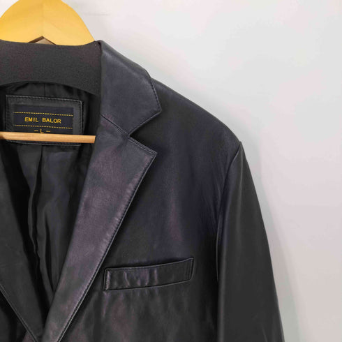 EMIL BALOR 羊革 ラムレザー 総裏 2B テーラード ジャケット メンズ JPN:L