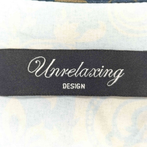 アンリラクシング unrelaxing ボタニカルプリント オープンカラーシャツ メンズ