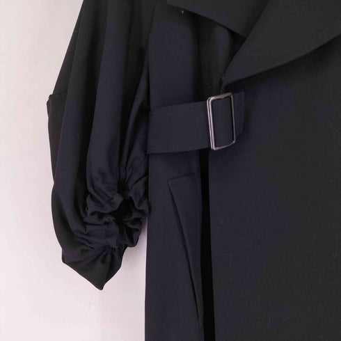 ヨウジヤマモト Yohji Yamamoto 24AW COLLECTIONS アーミーギャバジン袖バルーンコート メンズ JPN:1