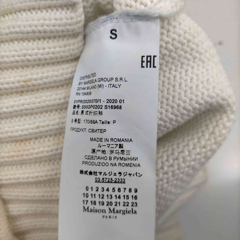 メゾンマルジェラ Maison Margiela 20SS 10 再構築 ロゴ Vネック ニット セーター メンズ import:S