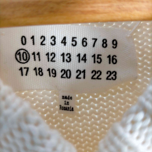 メゾンマルジェラ Maison Margiela 20SS 10 再構築 ロゴ Vネック ニット セーター メンズ import:S