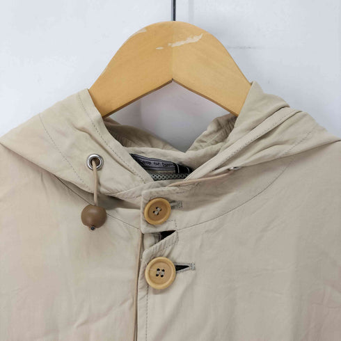 Micheli イタリア製 比翼ボタン ミックスファブリック モッズコート メンズ