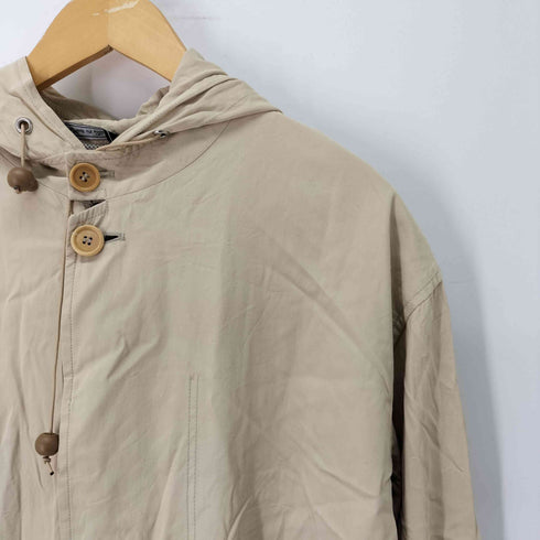 Micheli イタリア製 比翼ボタン ミックスファブリック モッズコート メンズ