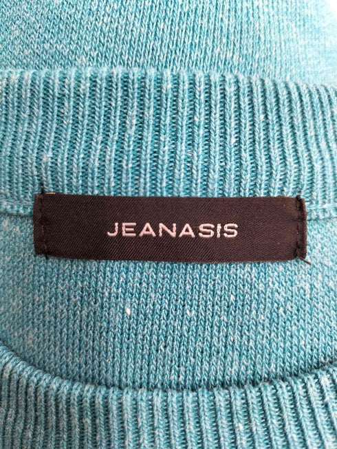 ジーナシス JEANASIS 12G Wジャガードボリュームスリーブプルオーバー レディース FREE