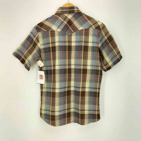 ケニントン kennington 70s チェック 半袖 ウエスタンシャツ メンズ import:M