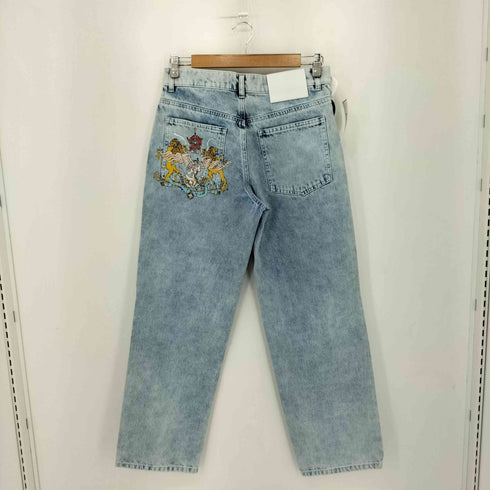 LIBERAL YOUTH MINISTRY バックポケット プリント ウォッシュ加工デニム street メンズ S