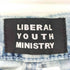 LIBERAL YOUTH MINISTRY バックポケット プリント ウォッシュ加工デニム street メンズ S