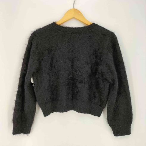 マウジー moussy 24aw SHAGGY MOUSSY LOGO KNIT レディース FREE