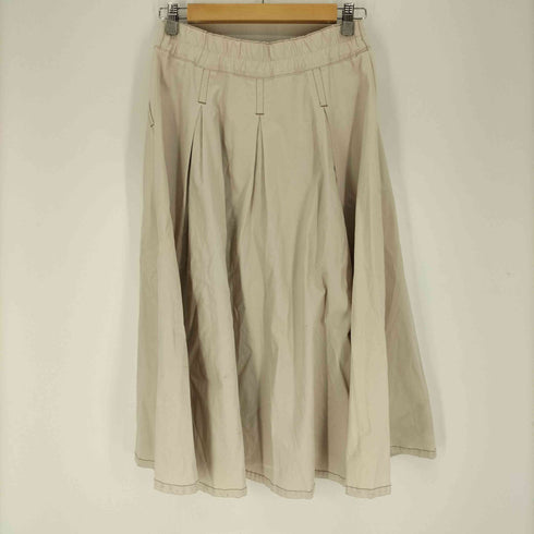 アヴィレックス AVIREX ボタンフライ タック ロングフレアスカート レディース M