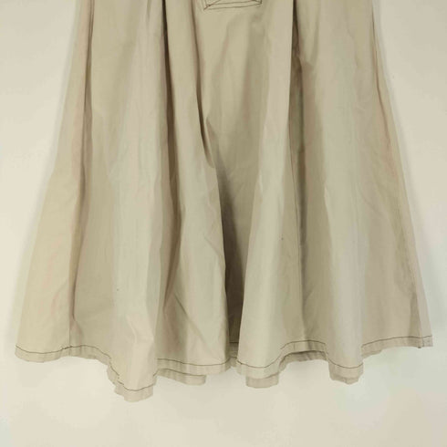 アヴィレックス AVIREX ボタンフライ タック ロングフレアスカート レディース M