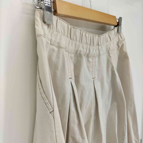 アヴィレックス AVIREX ボタンフライ タック ロングフレアスカート レディース M