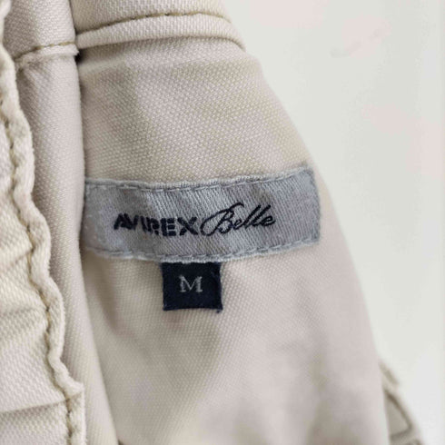 アヴィレックス AVIREX ボタンフライ タック ロングフレアスカート レディース M