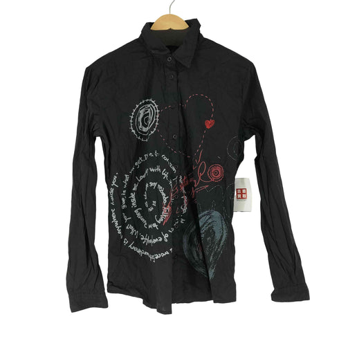 デシグアル Desigual ハートプリントロングスリーブシャツ レディース JPN:L