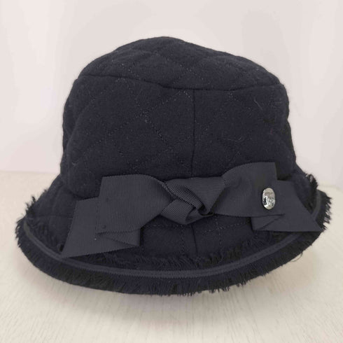 ランバン LANVIN ウール キルティング ハット レディース