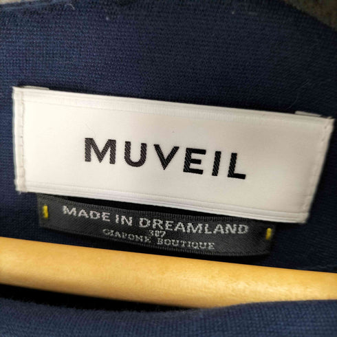 ミュベール MUVEIL ビジュー付きスウェットワンピース レディース JPN:38