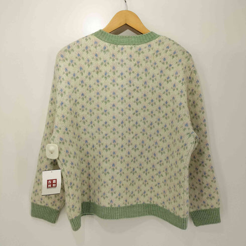 ザラ ZARA 花柄ジャガードニットカーディガン レディース import:S