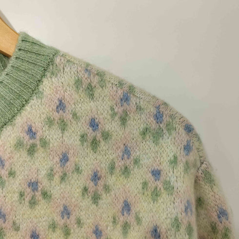 ザラ ZARA 花柄ジャガードニットカーディガン レディース import:S