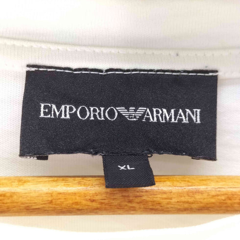 エンポリオアルマーニ EMPORIO ARMANI Macrame Embroidered T-shirt マクラメ刺繍 Tシャツ メンズ import:XL