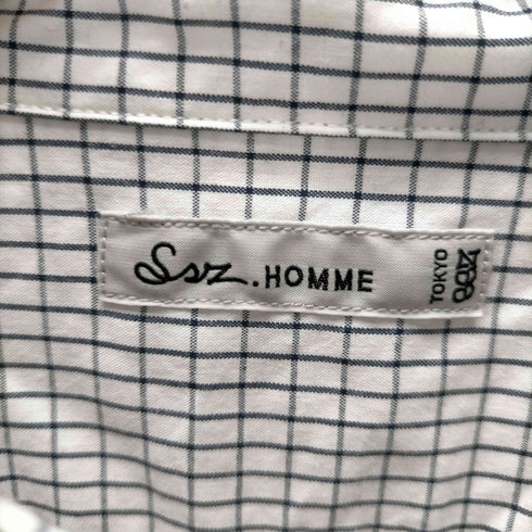ビームスエスエスゼット BEAMS SSZ 25AW 別注 Western Hydrodynamic Research BD SHIRT オーバーサイズ チェック ボタンダウン シャツ メンズ JPN:M