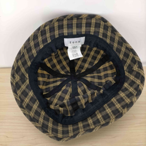 トーン tone 23SS TIED HAT タイド ハット チェック バケット ハット メンズ FREE