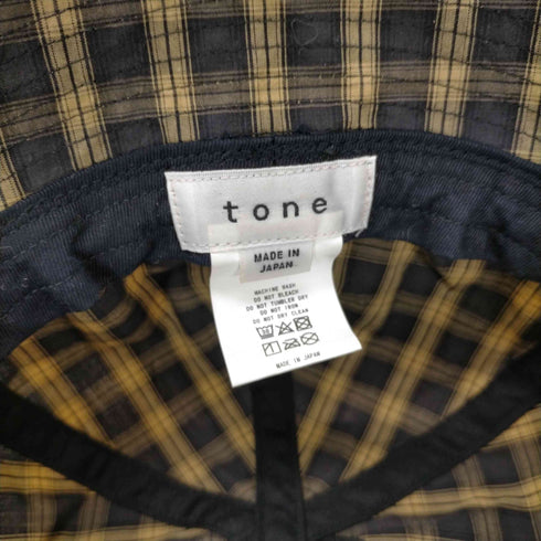 トーン tone 23SS TIED HAT タイド ハット チェック バケット ハット メンズ FREE