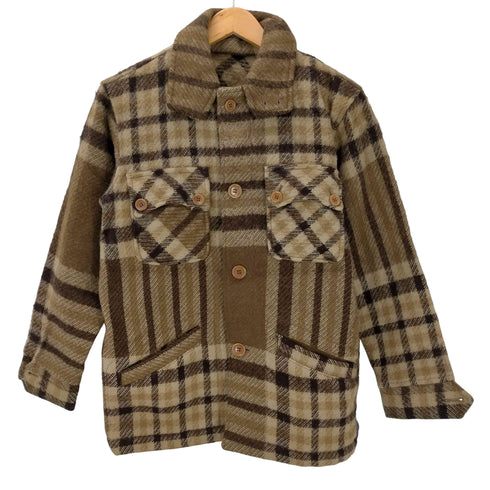 シーン SCENE 80-90S SCENE by VAN スタンドネック ウール チェック ジャケット メンズ JPN:M