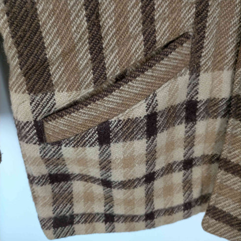 シーン SCENE 80-90S SCENE by VAN スタンドネック ウール チェック ジャケット メンズ JPN:M