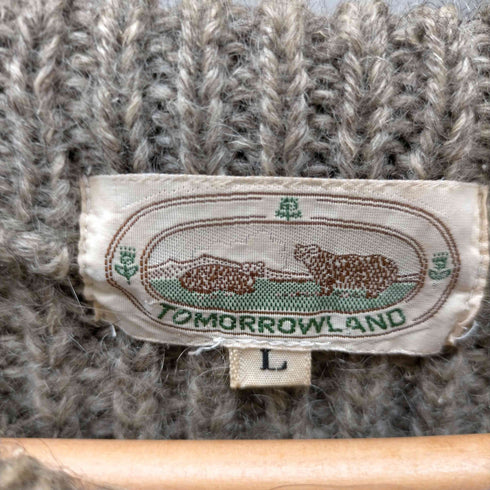 トゥモローランド TOMORROWLAND 80-90S OLD ラグランスリーブ ローゲージ ウール ニット セーター メンズ JPN:L