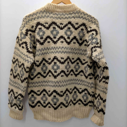 80-90S ADAM BROTHERS icelandic ノルディック柄 YARN ヤーンウール ニット セーター メンズ