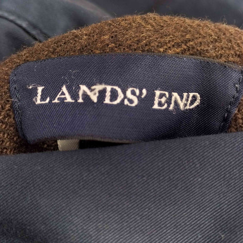 ランズエンド LANDS END 裏地ヘリンボーン ステンカラーコート メンズ L
