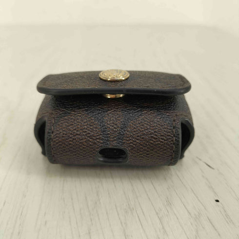 コーチ COACH ラージワイヤレスイヤーバッドケース シグネチャーキャンバス メンズ