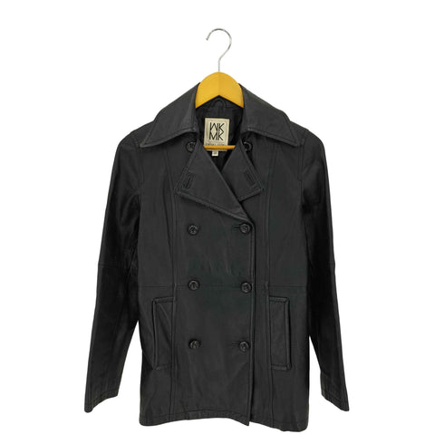 ミッシェルクラン MICHEL KLEIN ピッグレザー ダブルハーフコート レディース 40