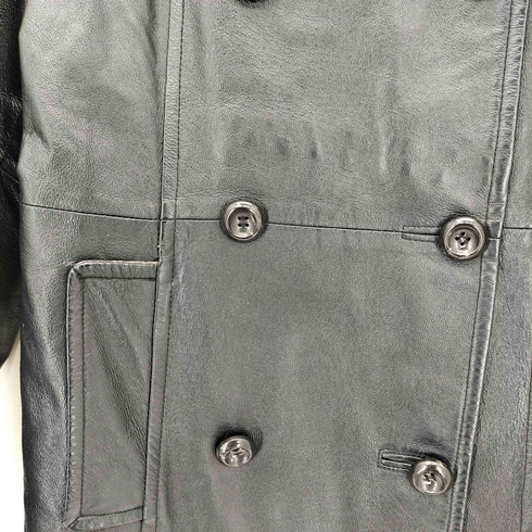 ミッシェルクラン MICHEL KLEIN ピッグレザー ダブルハーフコート レディース 40