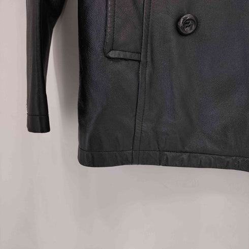ミッシェルクラン MICHEL KLEIN ピッグレザー ダブルハーフコート レディース 40