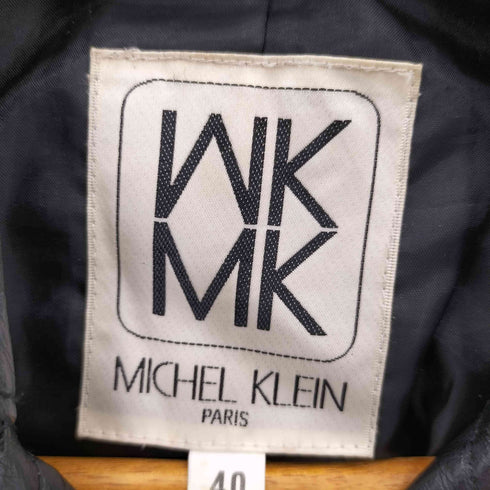 ミッシェルクラン MICHEL KLEIN ピッグレザー ダブルハーフコート レディース 40