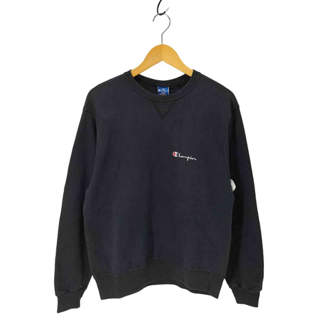 チャンピオン Champion 90S USA製 青タグ 前V 袖目あり クルーネック スウェット トレーナー フェード メンズ import:L