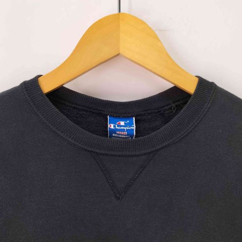 チャンピオン Champion 90S USA製 青タグ 前V 袖目あり クルーネック スウェット トレーナー フェード メンズ import:L