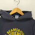 ビームスボーイ BEAMS BOY ATHLETE フロッキー プリント リバース型 プルオーバー パーカー ナス紺 レディース