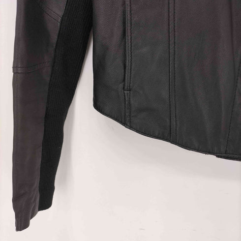 ムルーア MURUA フロントクロス ラムレザージャケット レディース S