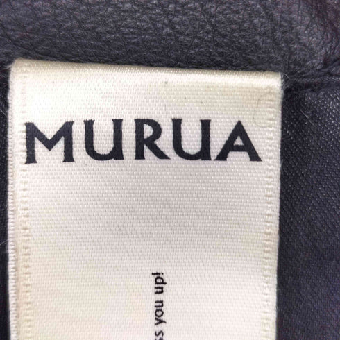 ムルーア MURUA フロントクロス ラムレザージャケット レディース S
