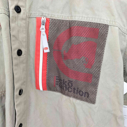 エコー ECKO 90~00s FUNCTION. デタッチャブル メッシュデザイン L/S シャツ メンズ XL