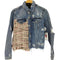 ザラ ZARA デニムダメージジャケット メンズ import:M
