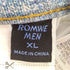 ROMWE プリントデザイン 加工 ワイド デニム パンツ Y2K メンズ JPN:XL
